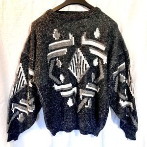 Vintage 90s geometric pattern sweater